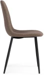 Стул Woodville на металлокаркасе Lilu dark brown / black 15422