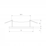 Встраиваемый точечный светильник Elektrostandard 1081/1-2 & 1091/1-2 1091/1 (220V)