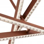 Подвесной светильник ST Luce SL1018 SL1018.613.04 терракотовый/прозрачный LED 4*43W 4000K (220V, на проводе)