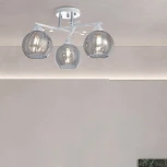 Потолочная люстра на штанге Arte Milano AMALFI 326508/3 WH+CR (220V, шар)