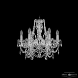 Подвесная люстра Bohemia 1411 1411/6/160 Ni (220V, подвески, на цепи, подсвечник, свеча)