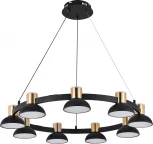 Подвесной светильник (11059/9P Black) Indigo Traforo V000183L (регулировка яркости, LED, 220V, пульт управления, на тросе)