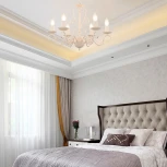 Подвесная люстра Arte Milano AM341369 341369/6 WT (220V, на цепи, подсвечник, свеча)