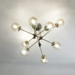 Потолочная люстра на штанге Citilux Планета CL105185 (220V, шарики, молекулы)