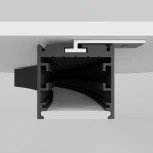 Радиусный профиль 35x35 3000мм 1/8 круга черный Maytoni  ALM-3535R-B-D-45°-3M