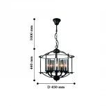 Подвесная люстра Favourite Kiara 2057-5P (220V, на цепи)