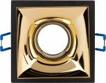 Точечный светильник ЭРА KL102 BK/GD
