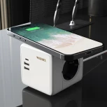 Розеточный блок 3-х местный с 2xUSB Type A+С и беспроводной зарядкой Werkel W6513501 (a066454)