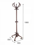 Вешалка напольная В 10Н темно-коричневый от фабрики Mebelik