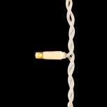 Гирлянда Бахрома 3,2 x 0,9 м Тепло-Белая с Мерцанием Белого Диода 220В, 168 LED, Провод Белый Каучук, IP65