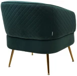 Кресло MUSSELS BLUVEL-78 Зеленый, велюр / золотой каркас M-City 629M04945