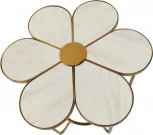 Стол журнальный IST-CASA Флер MH1804ET, 60х60х55, белый мрамор