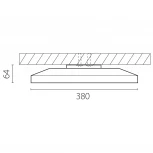 Светильник светодиодный настенно-потолочный Lightstar Arco Eco 225741