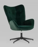 Кресло Stool Group Филадельфия велюр изумрудный ножка черная УТ000010439