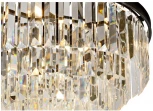 Подвесная люстра каскадная iLamp Triumph 6101-600 BK (220V, хрусталь, на цепи)