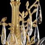 Подвесная люстра Citilux Ritz CL310062 (220V, хрусталь, подвески, на цепи, листья, ветки)