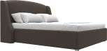 Кровать интерьерная Лотос 160 (Коричневый/Рогожка) Лига Диванов арт.123110