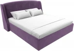 Кровать интерьерная Лотос 180 (Сиреневый/Микровельвет) Лига Диванов арт.120785