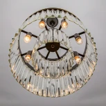 Подвесная люстра Citilux Мартин CL332081 (220V, хрусталь, на цепи, круглые)