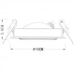 Встраиваемый точечный светильник Arte Lamp Studio A3007PL-1WH