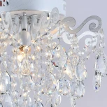 Потолочная люстра хрустальная Reluce 04033-0.3-04 WH+SILVER PN (220V)