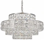 Подвесная люстра Fluorite Majeste FL1059-16P (220V, хрусталь, на цепи)