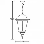 Уличный светильник подвесной Oasis Light 79820 Bl (220V, на цепи, IP65)