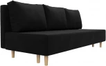 Диван прямой Лига-033 (Черный/Микровельвет) Лига Диванов арт.121083