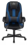 Кресло игровое Zombie 9 черный/синий текстиль/эко.кожа крестовина пластик