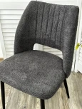 Стул LONDON UF998-16 темно-серый, букле / черный каркас / Товарный знак DISAUR