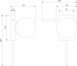 Настенный светильник Eurosvet Fredo 40036/1 латунь (220V, шар)