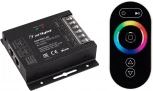 Контроллер ARL-OVAL-RGB Black (12-24V, 3x10A, ПДУ Овал, RF, RJ45) (IP20 Металл) 027157 Arlight