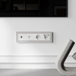 Рамка на 4 поста (дымчатый/белый, soft-touch) Werkel W0043067 (a067264)