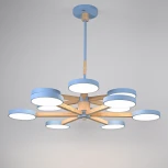 Потолочная люстра Wi-Fi на штанге Turna Dbl L12 Blue By ImperiumLoft Turna-Dbl01 (LED, 220V, голосовое управление, умный дом - Алиса)