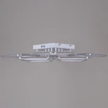 Потолочная люстра светодиодная на штанге с пультом Reluce 09826-3.3-4+4B WH (ночной режим, 220V)