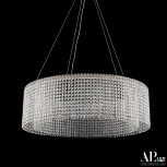 Подвесная люстра светодиодная APL LED Sicilia SH02.73.A.Ni.4000 (220V, хрусталь, на тросе)