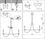 Подвесная люстра Ambrella TRADITIONAL TR9615