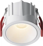Встраиваемый светильник Maytoni Alfa LED DL043-01-10W3K-RD-W-1 (220V, круглые)