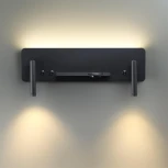 Настенный светильник с беспроводным ЗУ Lumion Cosi 5683/10WL LEDIO черный LED 10W 700Лм 3000К 220V (выключатель)