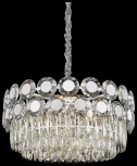 Подвесная люстра Wertmark Claudia WE134.12.103 (220V, хрусталь, на цепи, круглые)