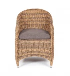 Плетеное кресло из искусственного ротанга (гиацинт), цвет соломенный 4SIS Равенна YH-C1103W TW