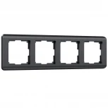 Рамка на 4 поста Stream (графит) Werkel W0042104 (a051278)