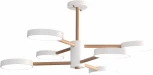Люстра потолочная светодиодная на штанге Astrid 10236/6 LED*96W White/Wooden