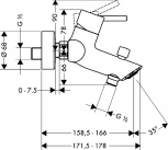 Смеситель Hansgrohe Talis S2 32440000 для ванны с душем