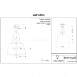 Подвесной светильник Maytoni Bergamo MOD613PL-03BG (220V, на тросе, круглые)