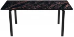 Стол Areal раскладной 140-180х80х75 чёрный мрамор с чёрными ножками Bradex Home RF 0414