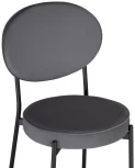 Стул Woodville на металлокаркасе Ройс антрацитовый / черный 528453