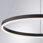 Подвесной светильник Arte Lamp Siren A2548SP-45BK (LED, 220V, на тросе, кольцо)