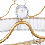 Подвесной светильник Arte Milano Venezia 310322/D600 GD (регулировка яркости, LED, 220V, хрусталь, пульт управления, на тросе, круглые)