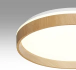 Настенно-потолочный светильник Sonex Gari Wood 7684/DL BASICA SN пластик/кор. под дер. LED 48Вт 4000K D390 IP43 (220V, круглые)